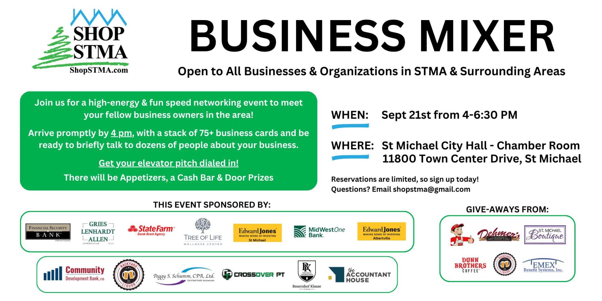 2023 shop stma - business mixer flyer