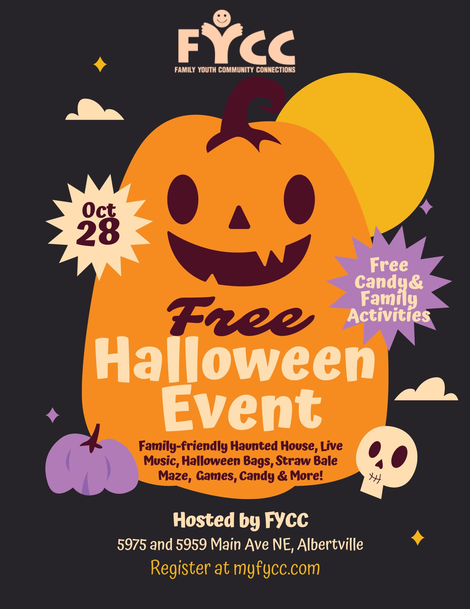 2023 fycc halloween event - flyer