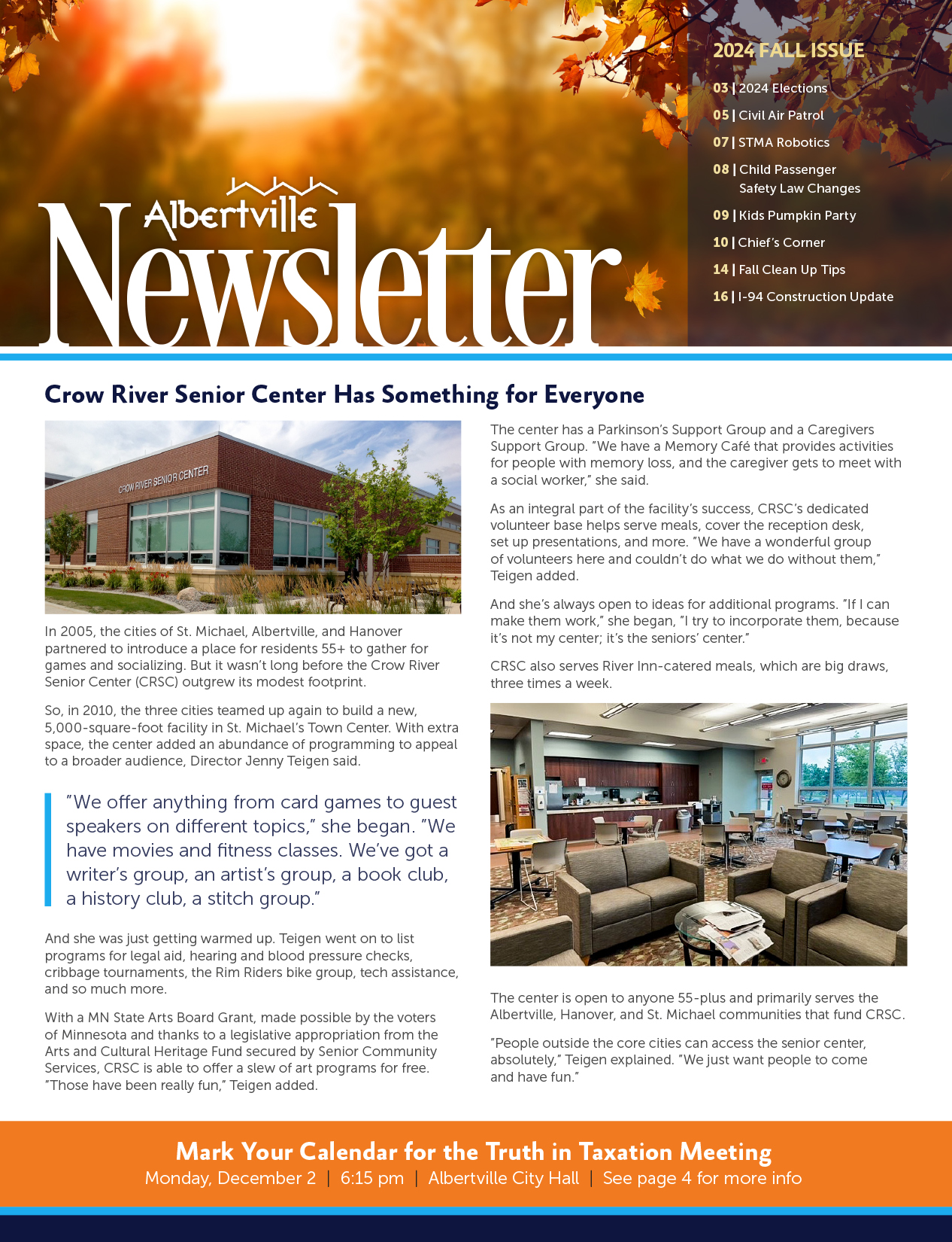 2024 Albertville Fall Newsletter