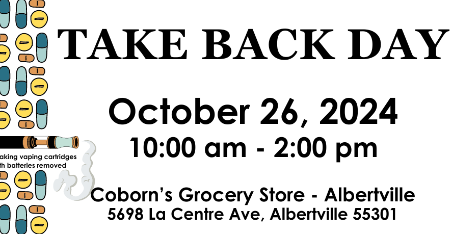 2024 Albertville Take Back with vape - flyer - close up