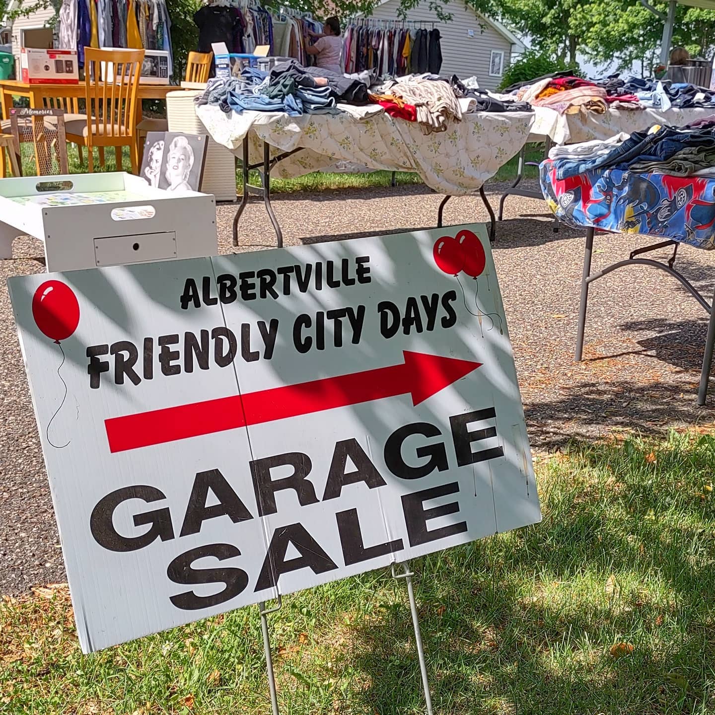 AFCD Garage Sale Sign